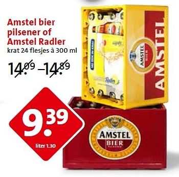 Aanbiedingen Amstel bier pilsener of amstel radler - Amstel - Geldig van 13/07/2015 tot 14/07/2015 bij C1000