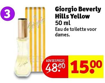 Aanbiedingen Giorgio beverly hills yellow - Giorgio - Geldig van 07/07/2015 tot 19/07/2015 bij Kruidvat