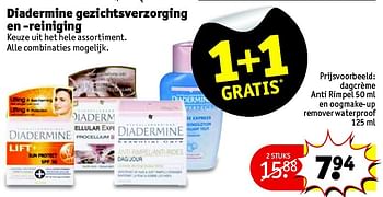 Aanbiedingen Diadermine gezichtsverzorging en reiniging - Diadermine - Geldig van 07/07/2015 tot 19/07/2015 bij Kruidvat