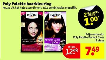 Aanbiedingen Poly palette haarkleuring - Poly palette - Geldig van 07/07/2015 tot 19/07/2015 bij Kruidvat