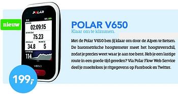 Aanbiedingen Polar v650 - Polar - Geldig van 01/07/2015 tot 31/07/2015 bij Coolblue