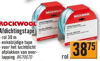 Aanbiedingen Afdichtingstape - Rockwool - Geldig van 29/06/2015 tot 01/08/2015 bij Hornbach