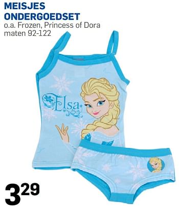 Aanbiedingen Meisjes ondergoedset - Disney  Frozen - Geldig van 26/06/2015 tot 16/08/2015 bij Action