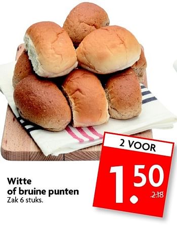 Aanbiedingen Witte of bruine punten - Huismerk - Deka Markt - Geldig van 12/07/2015 tot 19/07/2015 bij Deka Markt