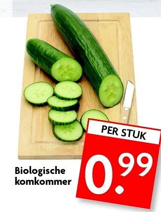 Aanbiedingen Biologische komkommer - Huismerk - Deka Markt - Geldig van 12/07/2015 tot 19/07/2015 bij Deka Markt