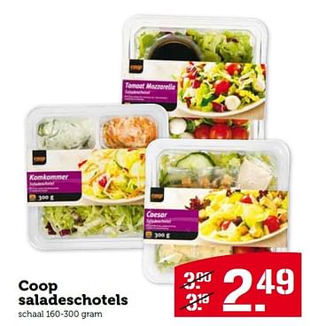 Aanbiedingen Coop saladeschotels - Huismerk - Coop - Geldig van 13/07/2015 tot 19/07/2015 bij Coop