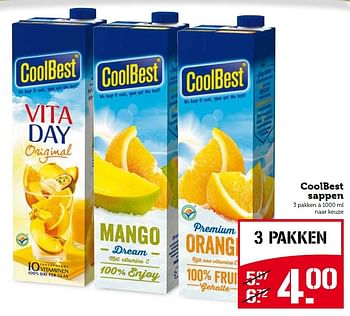 Aanbiedingen Coolbest sappen - Coolbest - Geldig van 13/07/2015 tot 19/07/2015 bij Coop