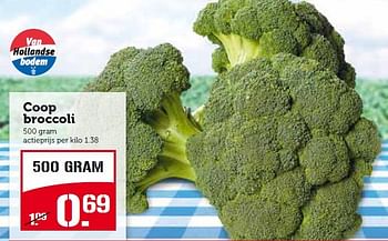 Aanbiedingen Coop broccoli - Huismerk - Coop - Geldig van 13/07/2015 tot 19/07/2015 bij Coop