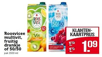Aanbiedingen Roosvicee multivit, fruitig drankje of 50-50 - Roosvicee - Geldig van 13/07/2015 tot 19/07/2015 bij Coop