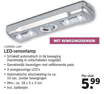 Aanbiedingen Livarno lux led-sensorlamp - livarnolux - Geldig van 13/07/2015 tot 15/07/2015 bij Lidl