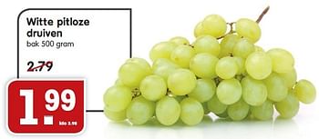 Aanbiedingen Witte pitloze druiven - Huismerk - Em-té - Geldig van 12/07/2015 tot 18/07/2015 bij Em-té
