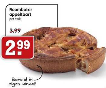 Aanbiedingen Roomboter appeltaart - Huismerk - Em-té - Geldig van 12/07/2015 tot 18/07/2015 bij Em-té