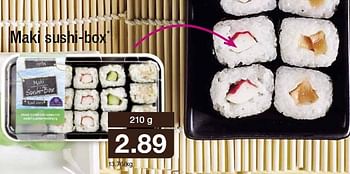 Aanbiedingen Maki sushi-box - Huismerk - Aldi - Geldig van 15/07/2015 tot 18/07/2015 bij Aldi
