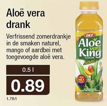 Aanbiedingen Aloë vera drank - Aloë Vera - Geldig van 15/07/2015 tot 18/07/2015 bij Aldi