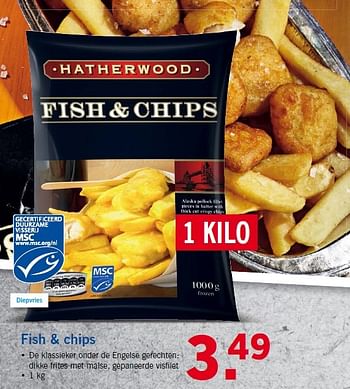 Aanbiedingen Fish + chips - Hatherwood - Geldig van 13/07/2015 tot 19/07/2015 bij Lidl