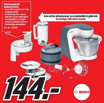 Misschien Verleiden absorptie Bosch Bosch mum 52120 keukenmachine - Promotie bij Media Markt
