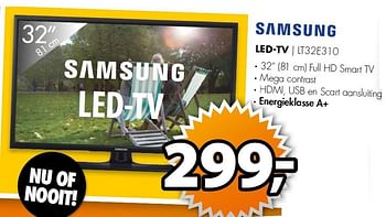 Aanbiedingen Samsung led-tv lt32e310 - Samsung - Geldig van 13/07/2015 tot 19/07/2015 bij Expert