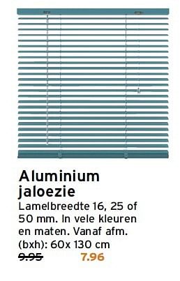 Aanbiedingen Aluminium jaloezie - Huismerk - Gamma - Geldig van 13/07/2015 tot 19/07/2015 bij Gamma