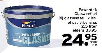 Aanbiedingen Powerdek glasweefsel - Flexa - Geldig van 13/07/2015 tot 19/07/2015 bij Gamma