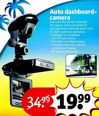 Aanbiedingen Auto dashboardcamera - Huismerk - Kruidvat - Geldig van 14/07/2015 tot 19/07/2015 bij Kruidvat