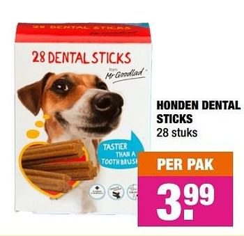 Aanbiedingen Honden dental sticks - Mr. Goodlad - Geldig van 13/07/2015 tot 26/07/2015 bij Big Bazar