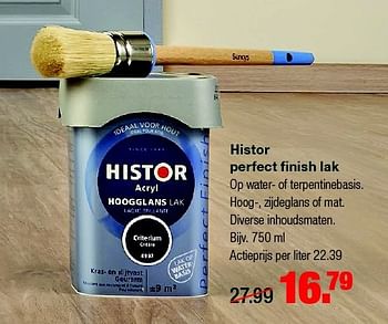 Aanbiedingen Histor perfect finish lak - Histor - Geldig van 13/07/2015 tot 19/07/2015 bij Praxis