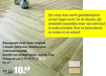 Aanbiedingen Decomode vinyl vloer original - DecoMode - Geldig van 13/07/2015 tot 19/07/2015 bij Praxis