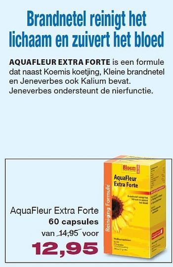 Aanbiedingen Aquafleur extra forte - Huismerk - De Rode Pilaren - Geldig van 26/06/2015 tot 30/08/2015 bij De Rode Pilaren