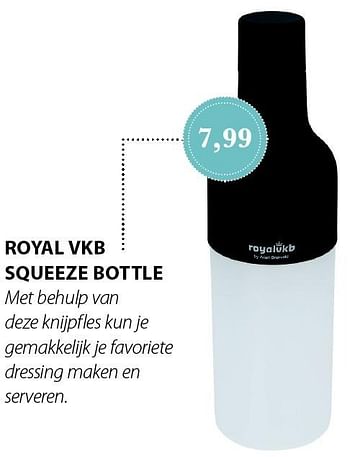 Aanbiedingen Royal vkb squeeze bottle - Royal VKB - Geldig van 16/07/2015 tot 31/07/2015 bij Cook & Co