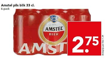 Aanbiedingen Amstel pils blik - Amstel - Geldig van 19/07/2015 tot 25/07/2015 bij Deen Supermarkten
