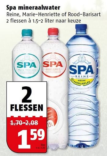 Aanbiedingen Spa mineraalwater - Spa - Geldig van 13/07/2015 tot 20/07/2015 bij Poiesz