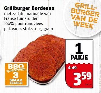 Aanbiedingen Grillburger bordeaux - Huismerk Poiesz - Geldig van 13/07/2015 tot 20/07/2015 bij Poiesz