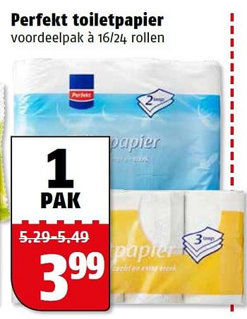 Aanbiedingen Perfekt toiletpapier - Perfekt - Geldig van 13/07/2015 tot 20/07/2015 bij Poiesz