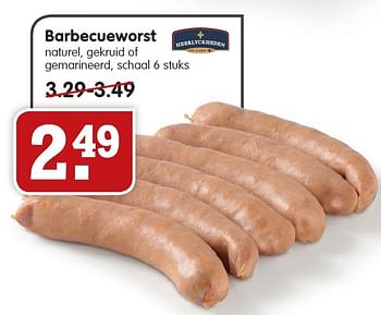 Aanbiedingen Barbecueworst naturel, gekruid of gemarineerd - Heerlyckheeden - Geldig van 19/07/2015 tot 25/07/2015 bij Em-té
