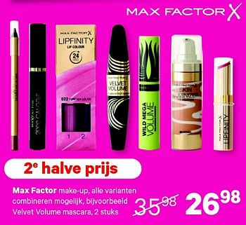 Aanbiedingen Max factor make-up - Max Factor - Geldig van 13/07/2015 tot 26/07/2015 bij Etos