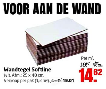 Aanbiedingen Wandtegel softline - Huismerk - Formido - Geldig van 13/07/2015 tot 26/07/2015 bij Formido