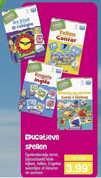 Aanbiedingen Educatieve spellen - Huismerk - Aldi - Geldig van 22/07/2015 tot 28/07/2015 bij Aldi