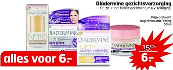 Aanbiedingen Diadermine dagcrème ultra firming  - Diadermine - Geldig van 21/07/2015 tot 30/07/2015 bij Trekpleister