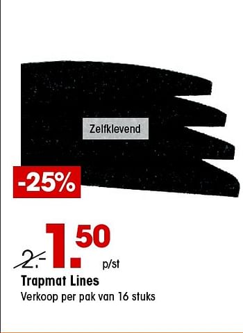 Aanbiedingen Trapmat lines - Huismerk - Kwantum - Geldig van 13/07/2015 tot 26/07/2015 bij Kwantum