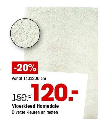 Aanbiedingen Vloerkleed homedale - Huismerk - Kwantum - Geldig van 13/07/2015 tot 26/07/2015 bij Kwantum