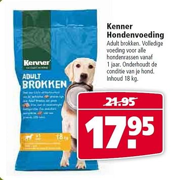 Aanbiedingen Kenner hondenvoeding - Kenner - Geldig van 13/07/2015 tot 26/07/2015 bij Welkoop