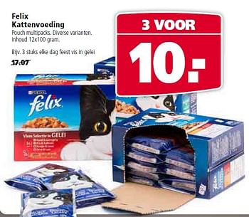 Aanbiedingen Felix kattenvoeding - Felix - Geldig van 13/07/2015 tot 26/07/2015 bij Welkoop