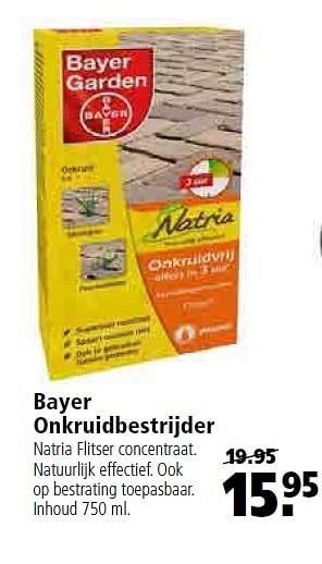 Aanbiedingen Bayer onkruidbestrijder - Bayer - Geldig van 13/07/2015 tot 26/07/2015 bij Welkoop