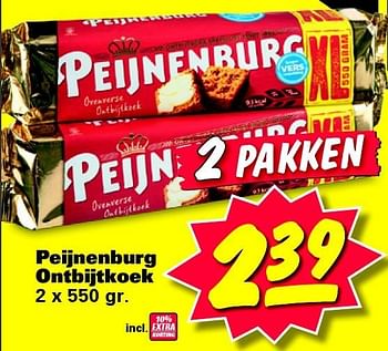 Aanbiedingen Peijnenburg ontbijtkoek - Peijnenburg - Geldig van 20/07/2015 tot 26/07/2015 bij Nettorama