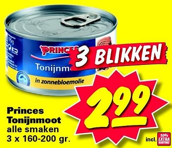 Aanbiedingen Princes tonijnmoot - Princes - Geldig van 20/07/2015 tot 26/07/2015 bij Nettorama