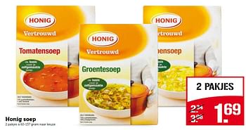 Aanbiedingen Honig soep - Honig - Geldig van 20/07/2015 tot 26/07/2015 bij Coop