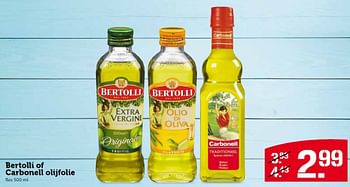 Aanbiedingen Bertolli of carbonell olijfolie - Bertolli - Geldig van 20/07/2015 tot 26/07/2015 bij Coop
