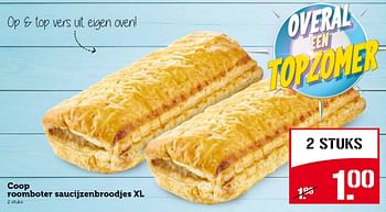 Aanbiedingen Coop roomboter saucijzenbroodjes xl - Huismerk - Coop - Geldig van 20/07/2015 tot 26/07/2015 bij Coop