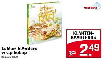 Aanbiedingen Lekker + anders wrap kebap - Lekker&amp;Anders - Geldig van 20/07/2015 tot 26/07/2015 bij Coop