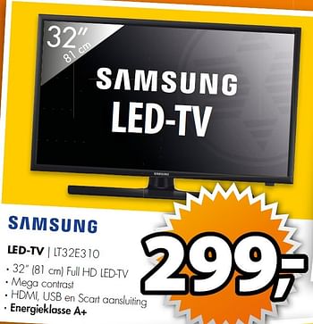 Aanbiedingen Samsung led-tv lt32e310 - Samsung - Geldig van 20/07/2015 tot 26/07/2015 bij Expert